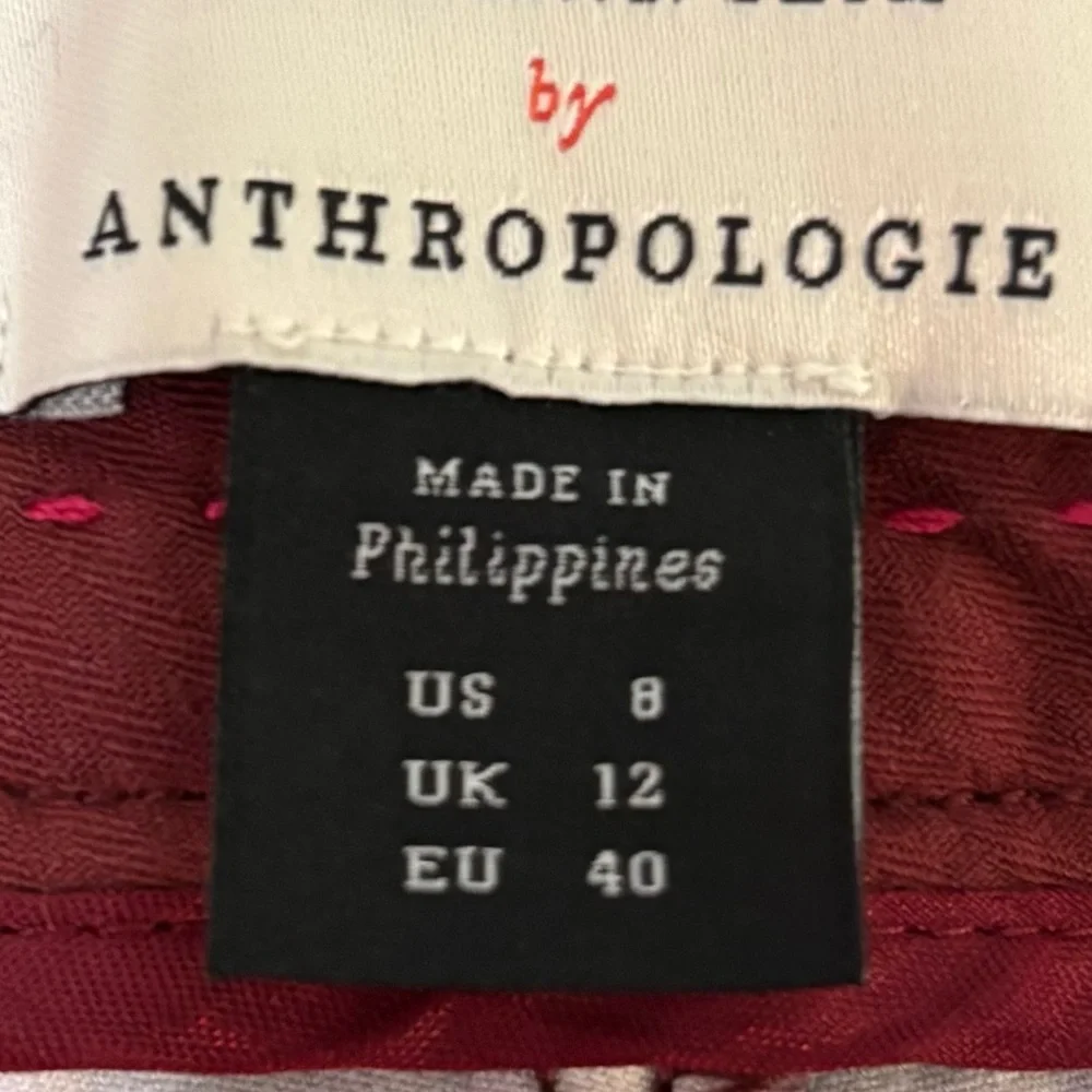 Anthropologie slim print pants. Size 8 - Picture 8 of 8